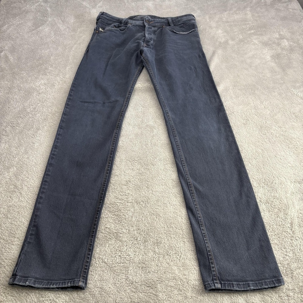 Diesel IAKOP Jeans‎ Mens 30x32 Blue Regular Slim Tapered Stretch Grunge